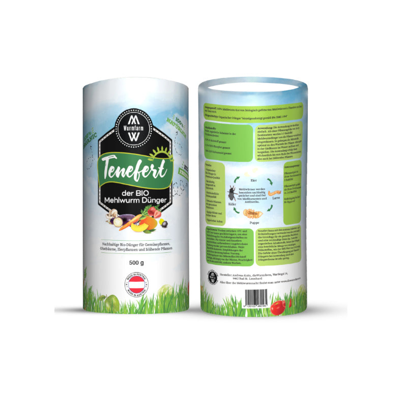 Tenefert, Bio-Mehlwurm Dünger, 500g in der Dose
