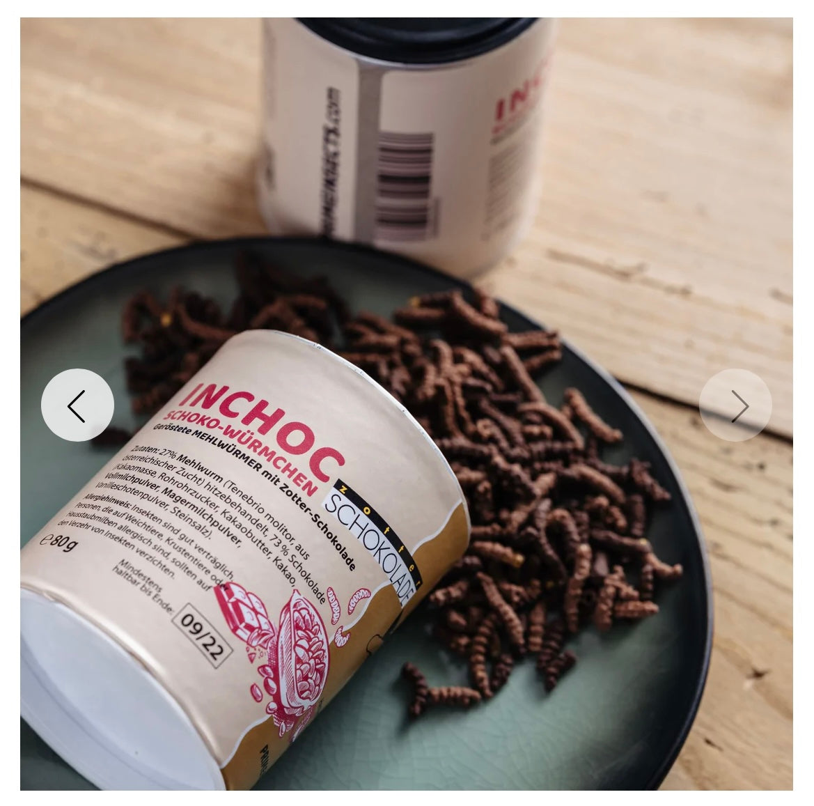 Schoko-Mehlwürmer, 80g in der Dose