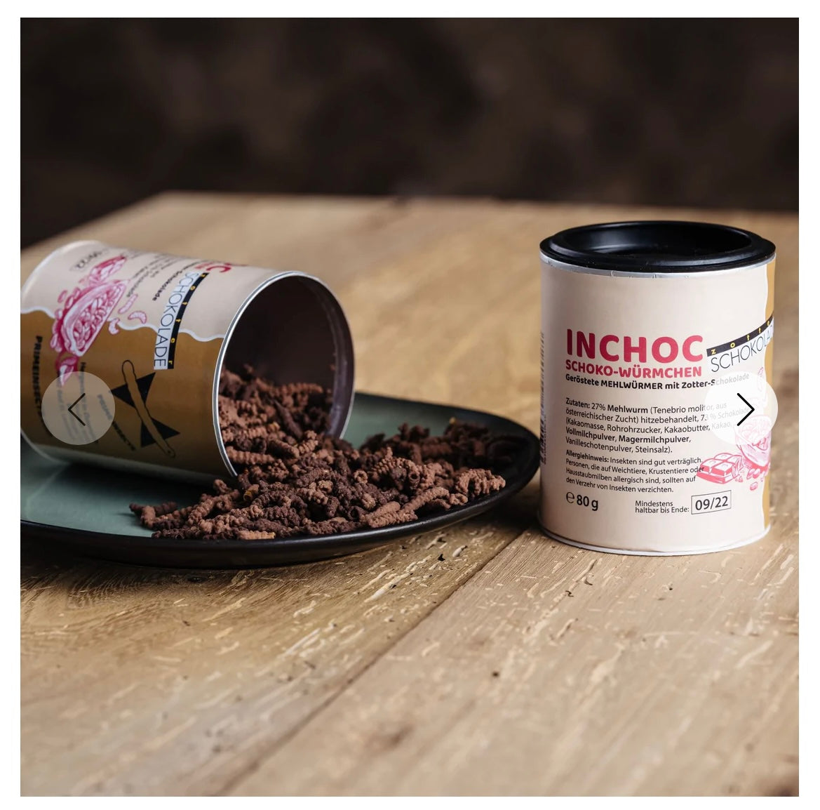 Schoko-Mehlwürmer, 80g in der Dose